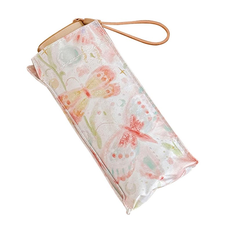 Limited Spring Edition Premium Folding Umbrella for Women - Sun Protection, UV Protection, Suitable for Both Sun and Rain - Compact